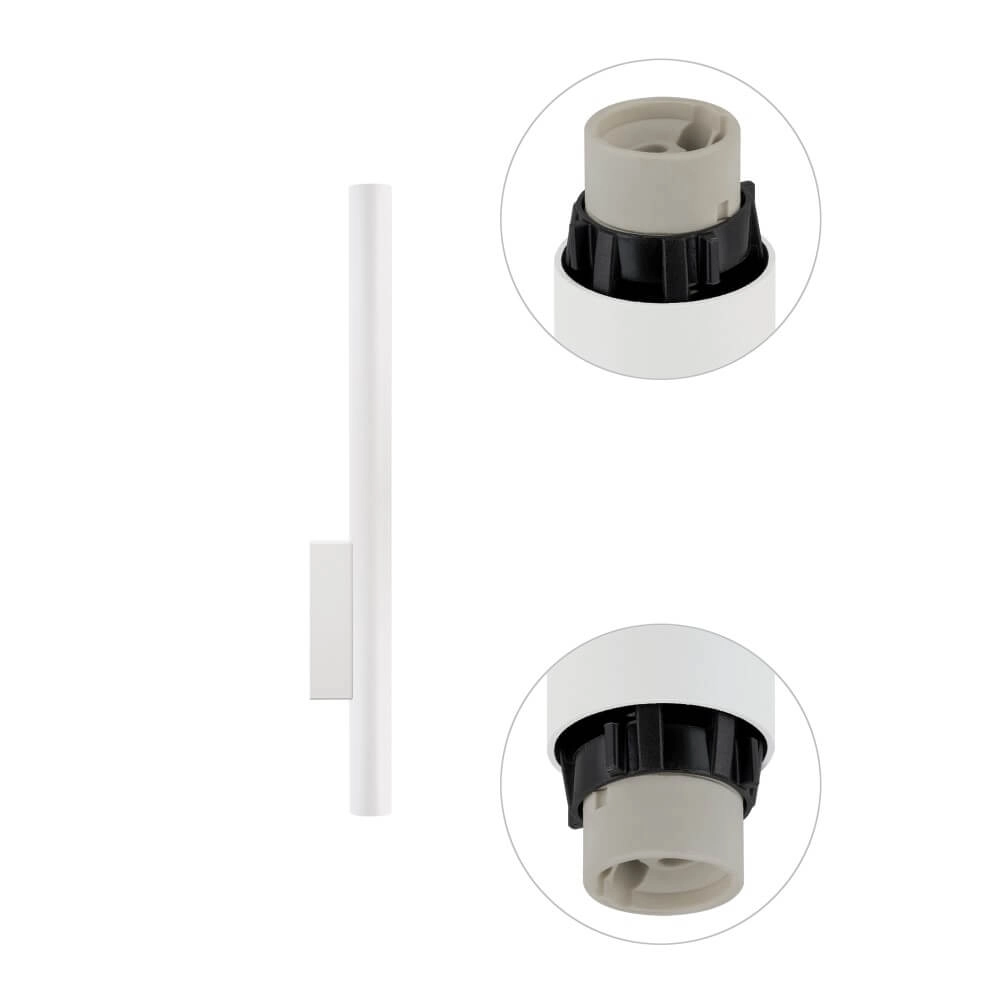 Witte lange wandspot Fourty  XL up & down Lyora 5903139107587