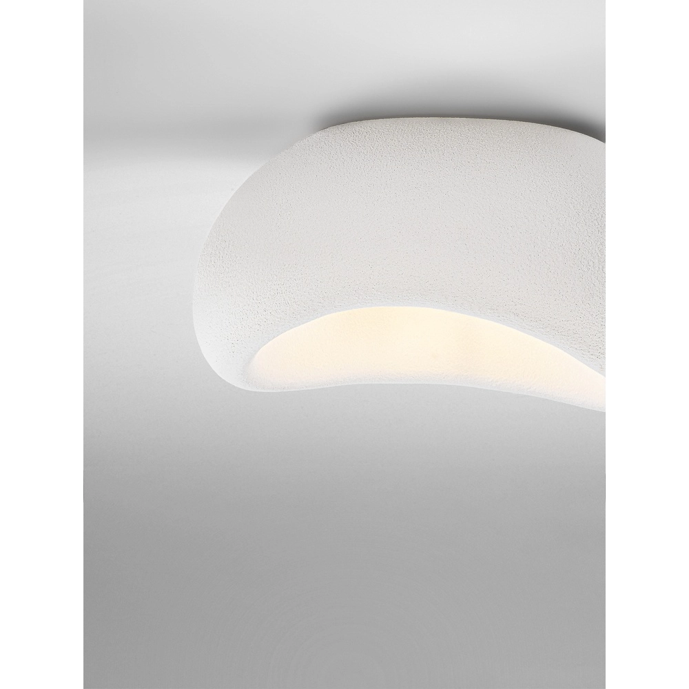 Natuurlijke plafondlamp Aere wit 50cm Lyora 5212017460813