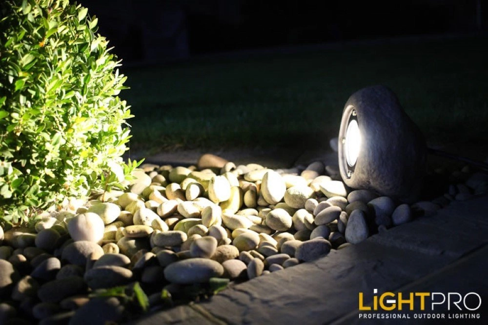 LED garden spot Lapis 12V 3w - 3000K cobblestone stone gray GardenLights 5907800855999