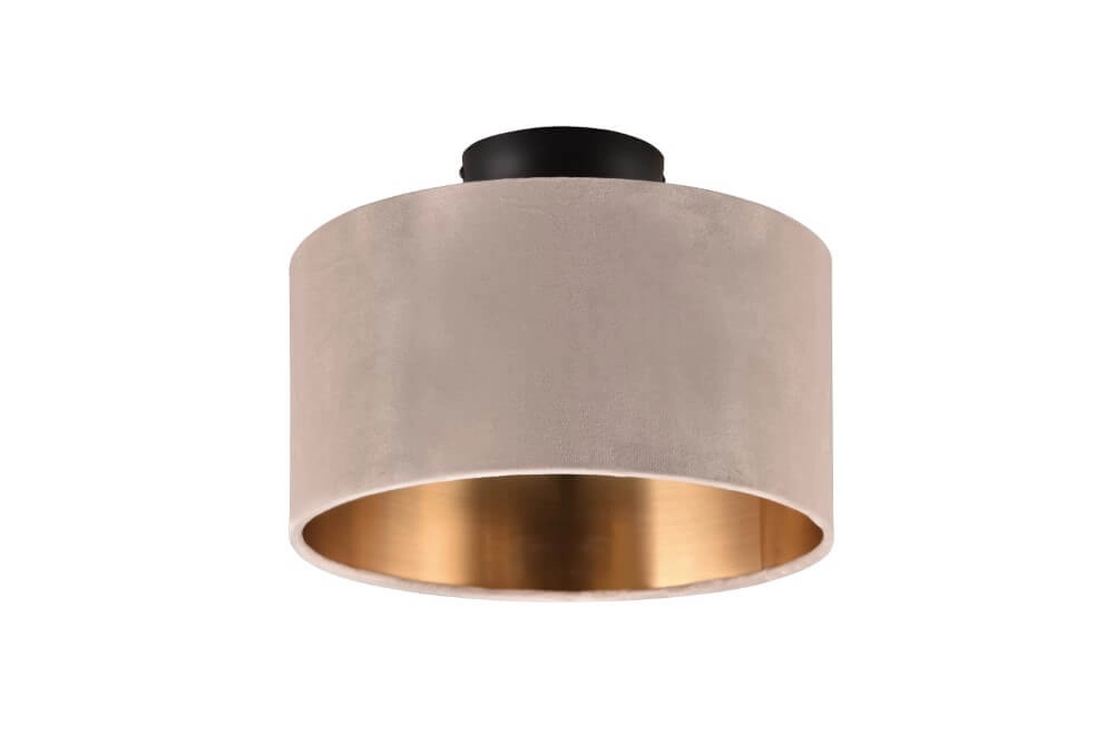 Plafondlamp Julieta fluwele kap