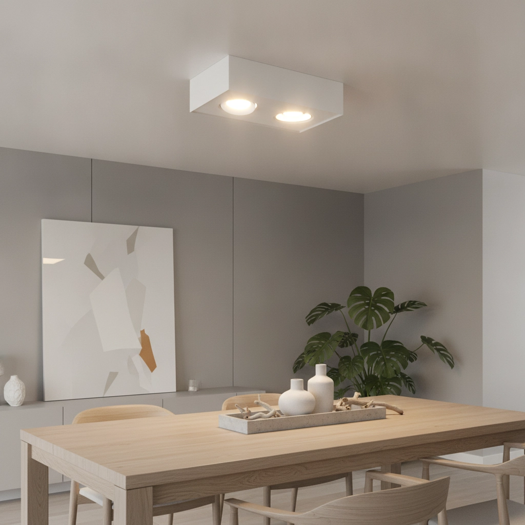 Design plafondlamp Brooklyn dubbel wit