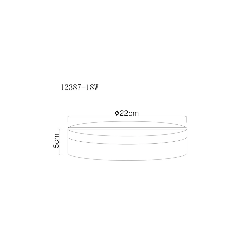 Plafonniere Matthew design wit Ø 22cm Globo 9007371450947