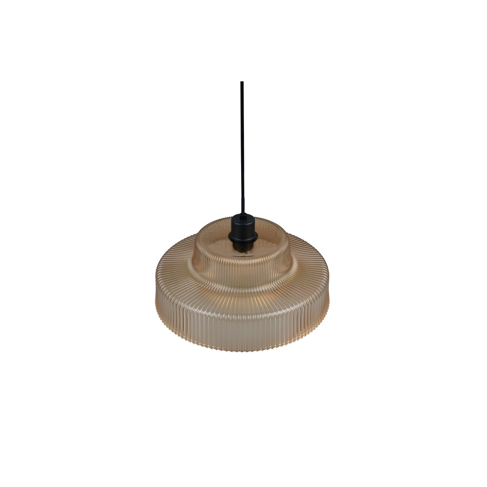 Klassieke hanglamp Abella amber glas Trio 4017807682021