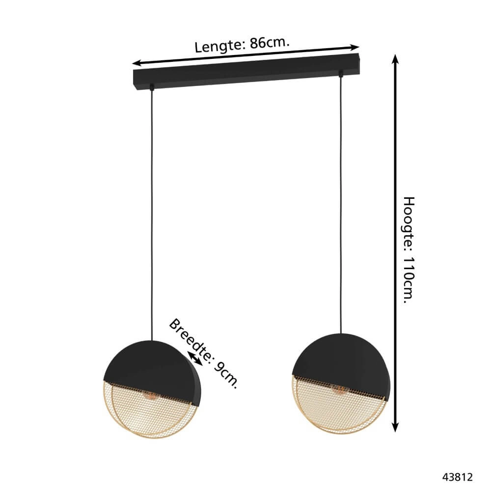 Design hanglamp Mumbles 2-lichts Eglo 9002759438128