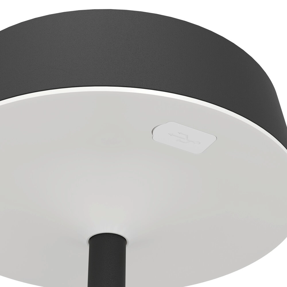 Strakke tafellamp Simeri hybride zwart Eglo 9002759758769