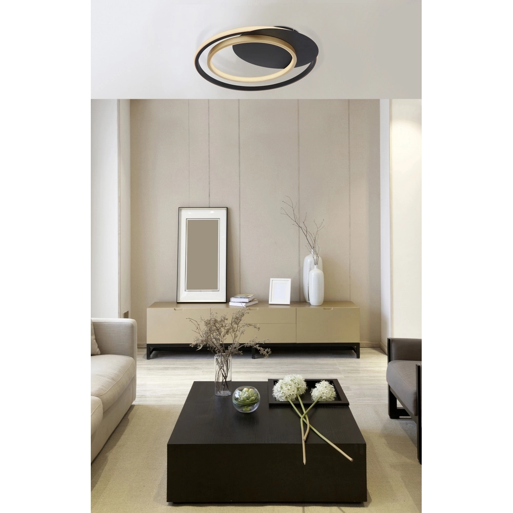 Design plafondlamp Rodan zwart Globo 9007371402526