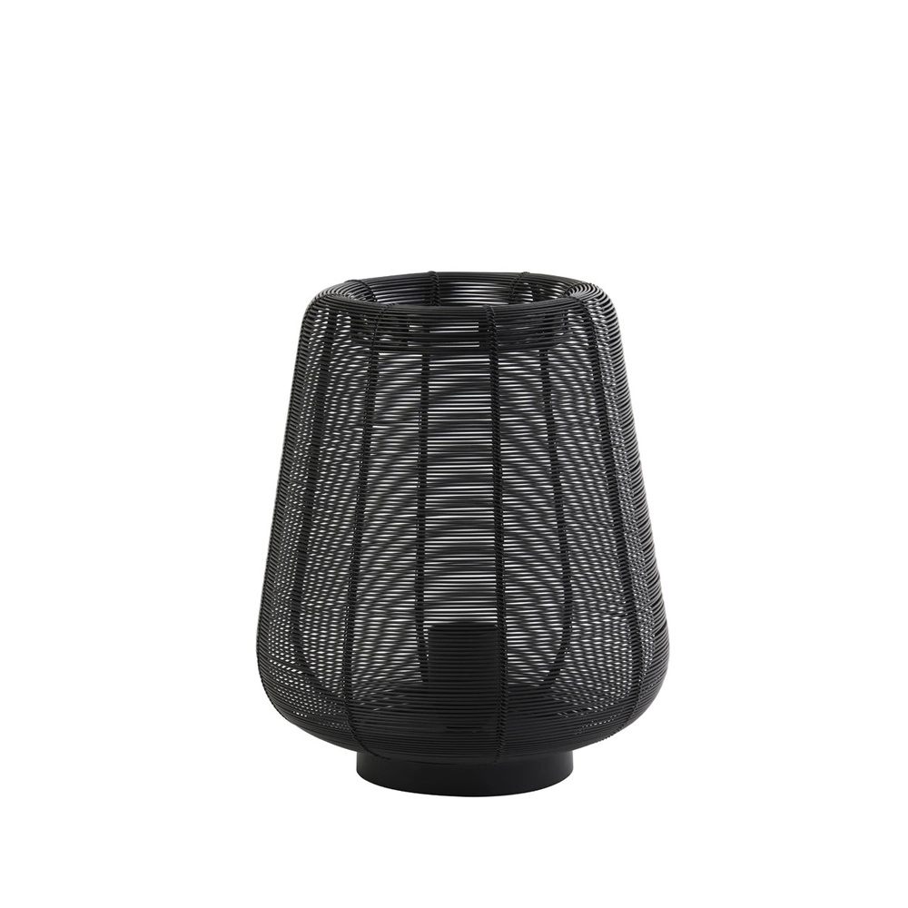 Zwarte tafellamp Adeta Ø 22cm Light & Living 8717807600914