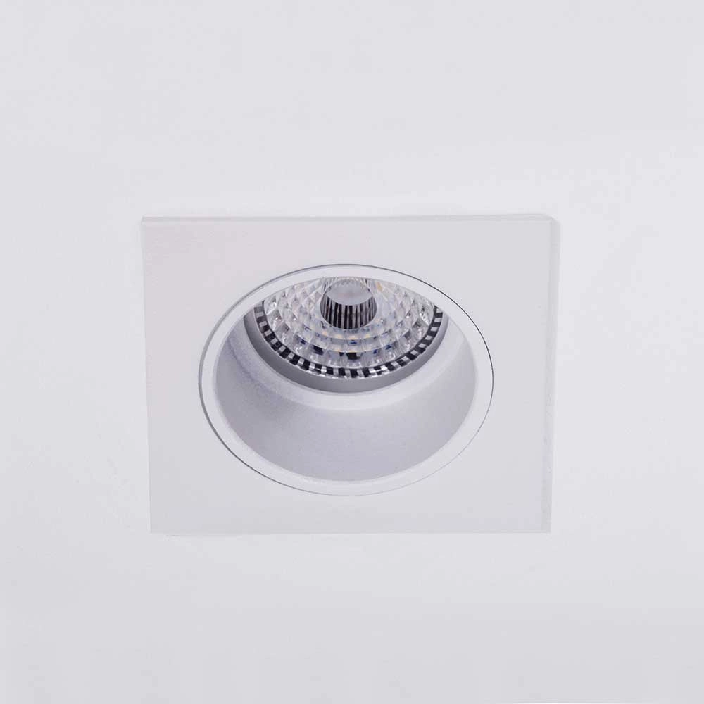 Witte inbouwspot Downel 9cm