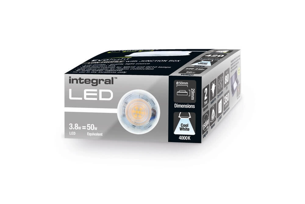 Dimbare GU10 spot vervanger Evolight - 3.8W - 420lm - 4000K Lyora 5055788252795