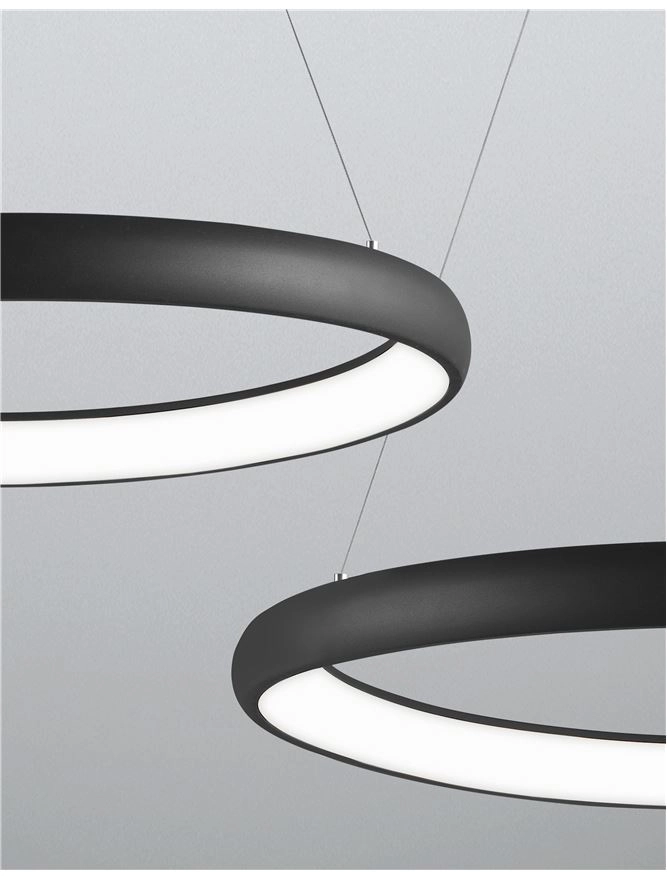 Design hanglamp Albi zwart Ø 61cm Lyora 5212017416872