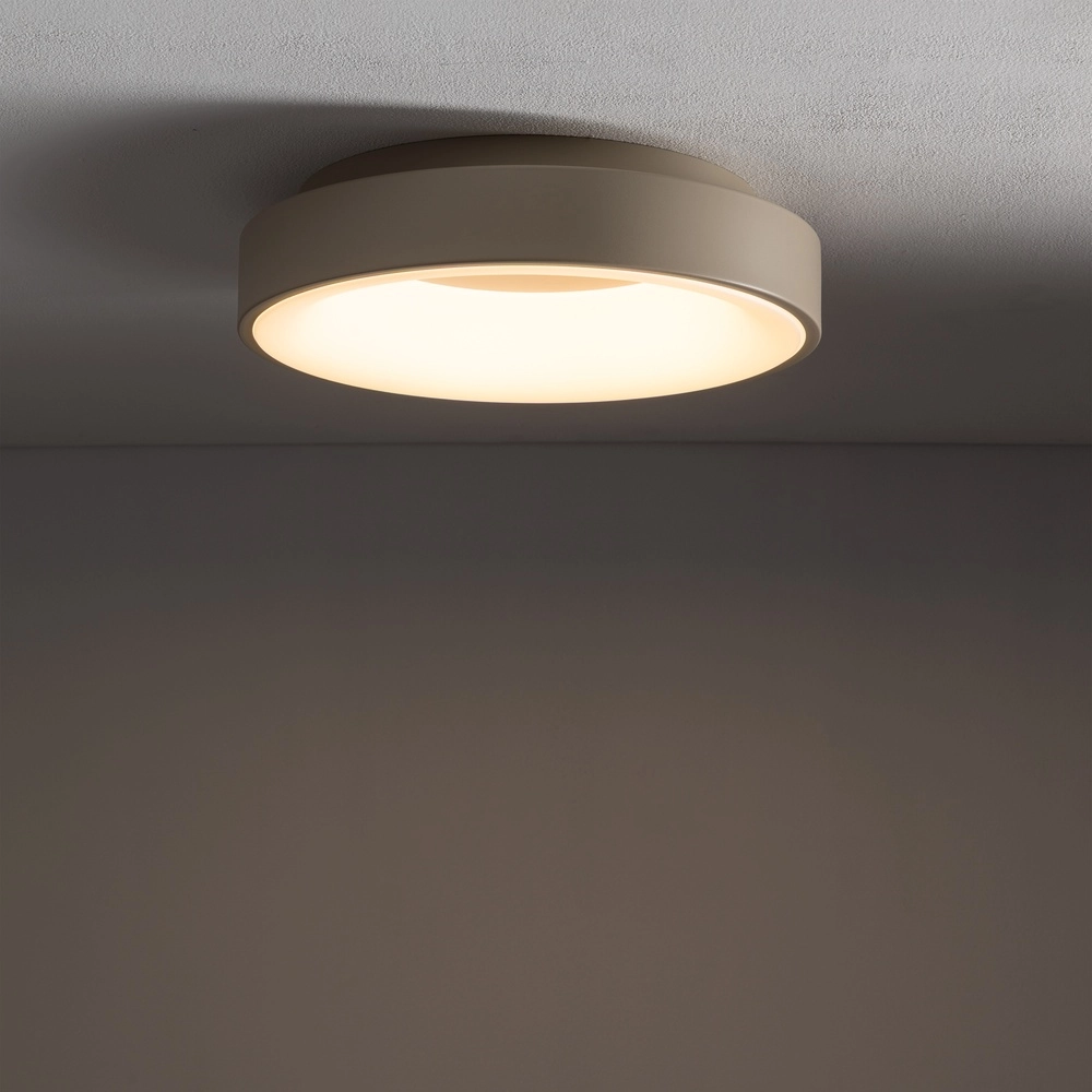 Plafondlamp Nikki Led zand bruin Ø 38cm - 3000K Lyora 5903139123631