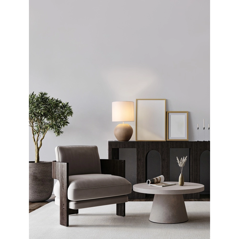 Tafellamp Mizu crème met witte kap Lyora 5212017468901