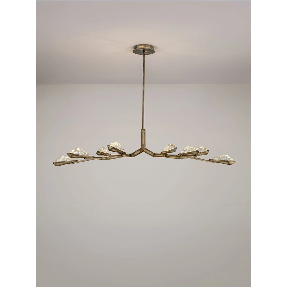 Antieke hanglamp Greta antiek messing 172,5cm Lyora 5212063500341