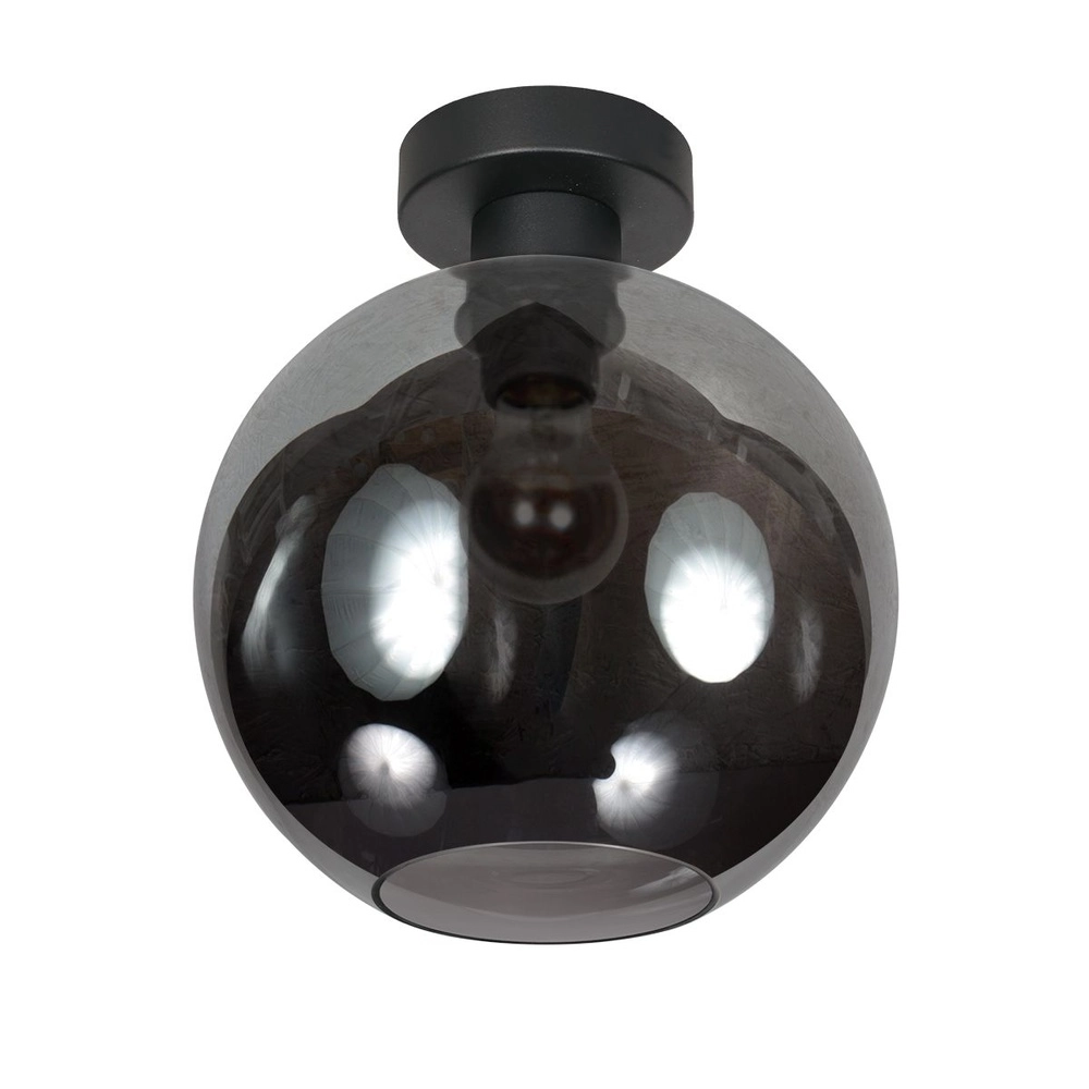 Plafondlamp Bloeba bol smoke glas Ø 25cm Steinhauer 8712746181104