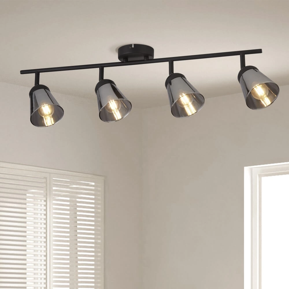 Smoke plafondlamp Mega 4-lichts Searchlight 5053423227337