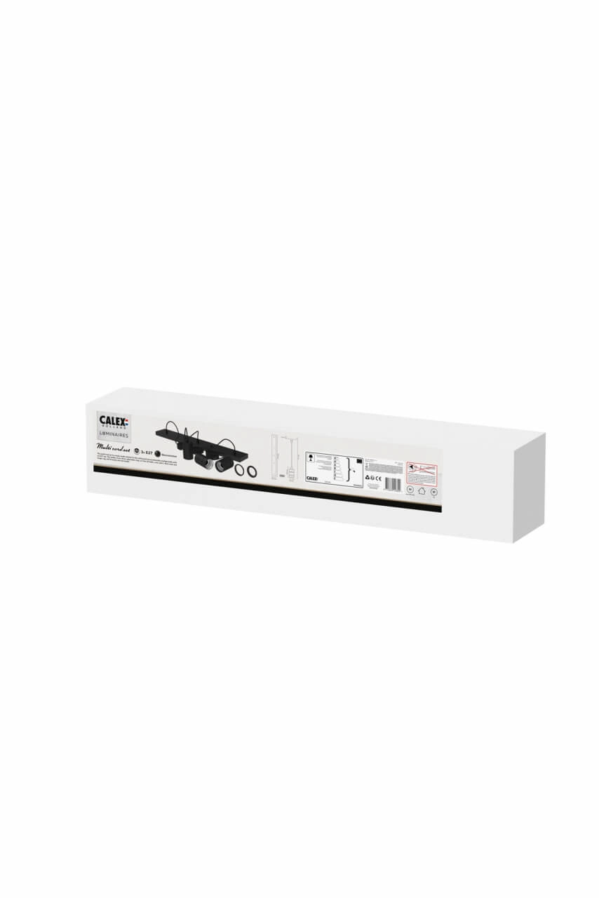 Triple Pendel Cord Beam 3-lichts 40cm zwart Circle 8712879143802