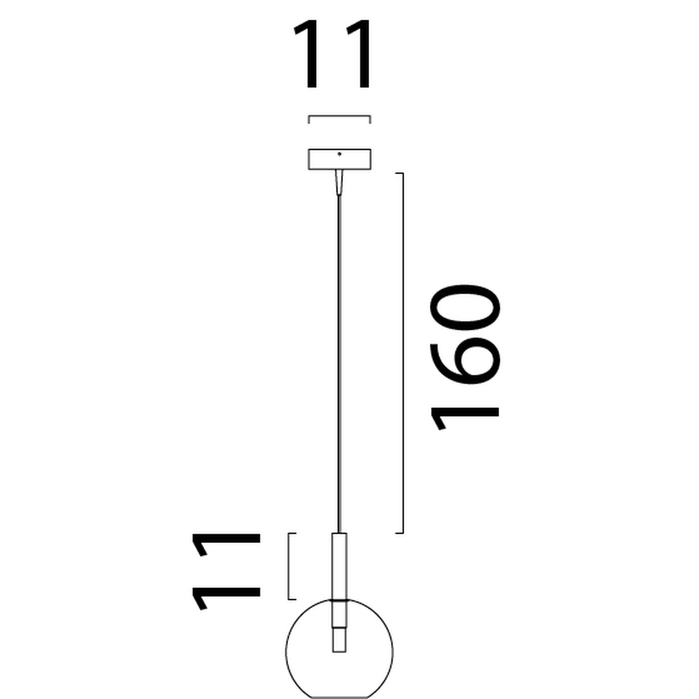 Hanglamp Ø 17cm Lido Ball met helder glas Masterlight 8718121335179