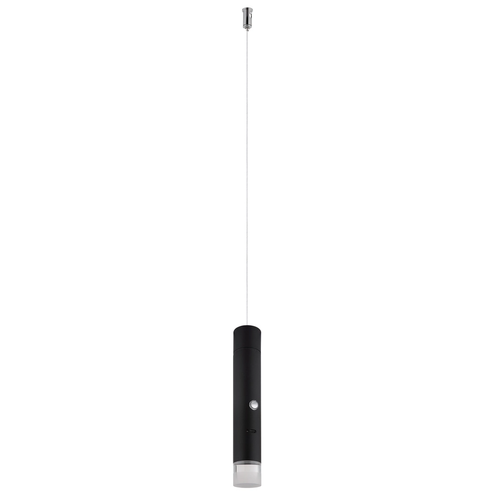 Strakke hanglamp Pelo zwart Globo 9007371575343