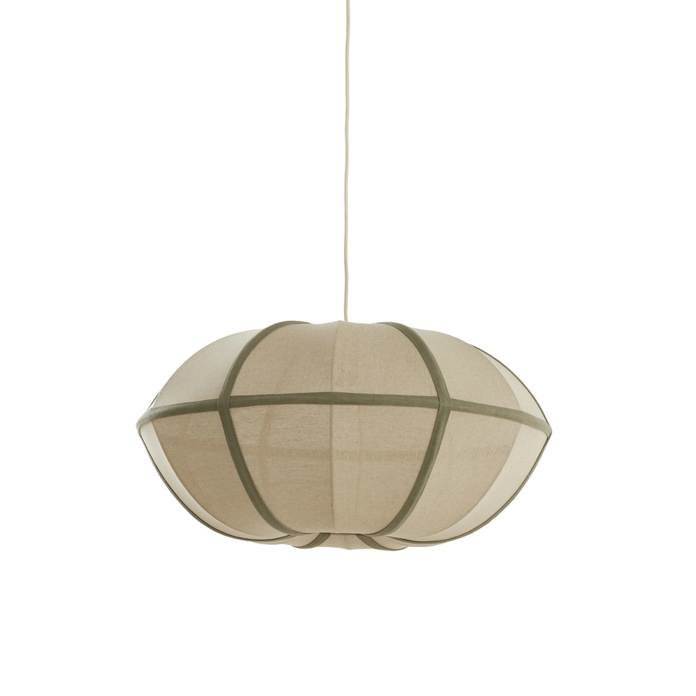 Japandi hanglamp Mirelys Ø 61cm - olijfgroen