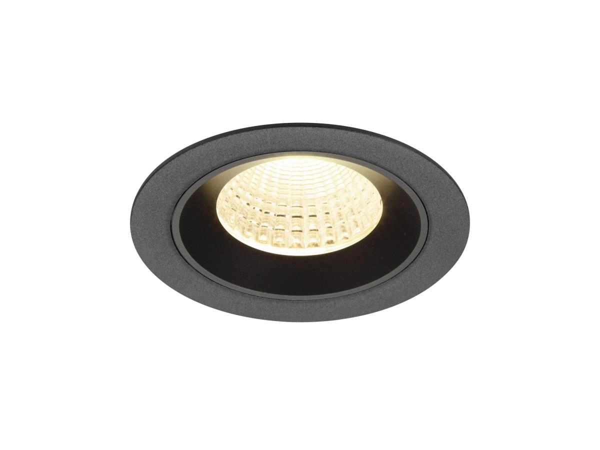 Inbouwspot Numinos M zwart 3000K - 55gr