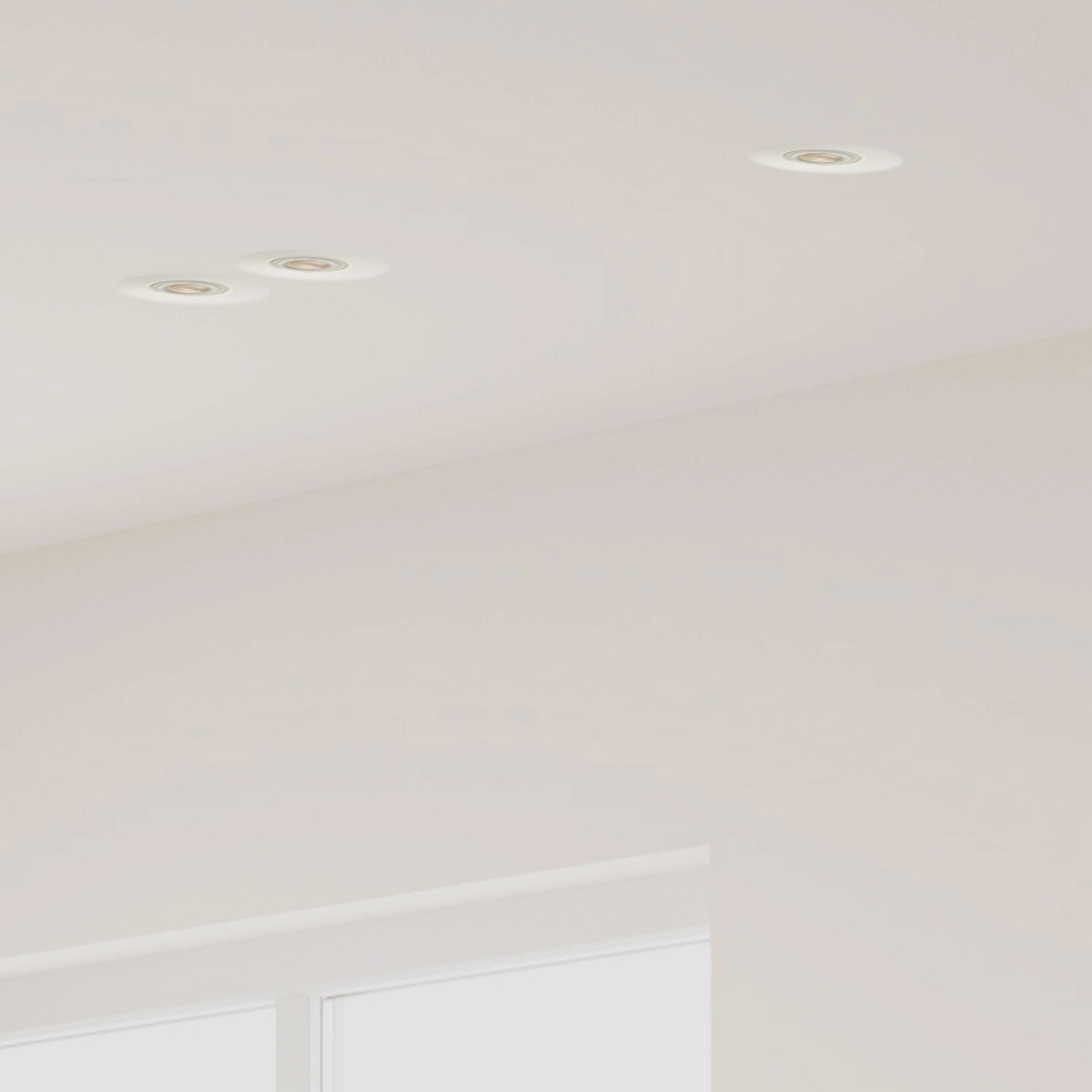 Inbouw plafondspot Rome dubbel wit Lyora 5053423308661