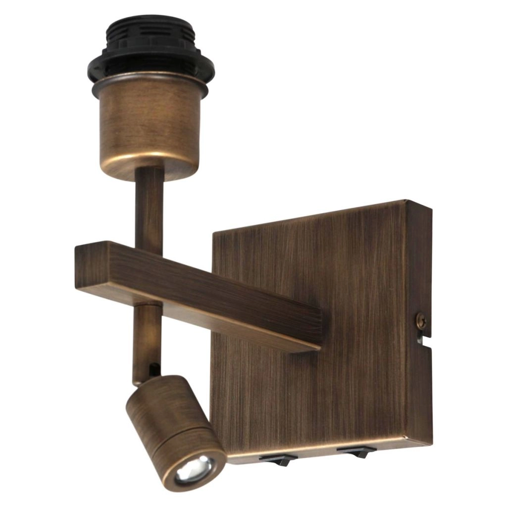 Wandlamp Stang met grijze kap Steinhauer 8712746189667