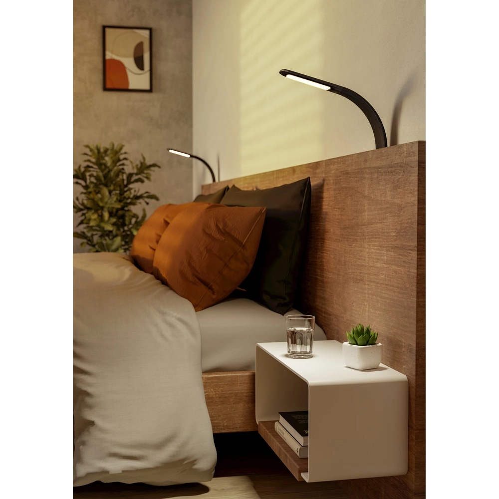 Klemlamp Bevadoro zwart Eglo 9008606389209