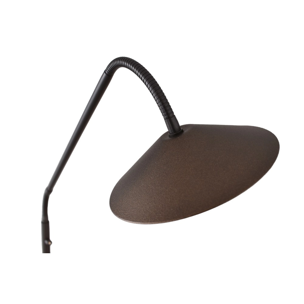 Staande leeslamp Ceppo zwart met cacao bruin Masterlight 8718121348063