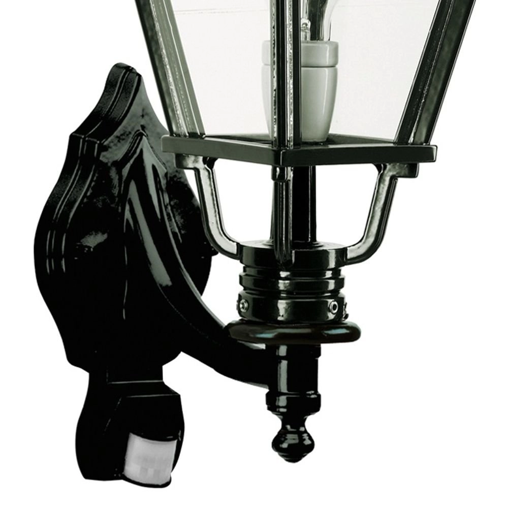 Schriklamp Darwin met bewegingsmelder - zwart KS verlichting 8714732118446