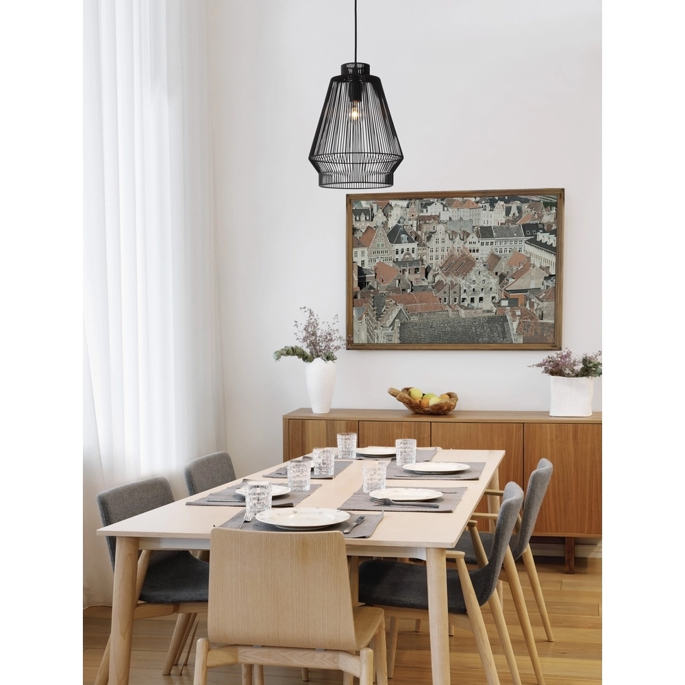 Bohemian hanglamp Bredo Ø 27,5cm zwart Lyora 5212017438898