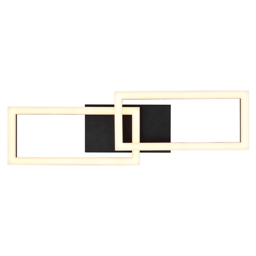 Zwarte design plafondlamp Sapena 61,4 x 19,5cm Globo 9007371450558