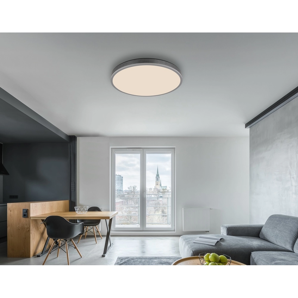 Design plafondlamp Doro Ø 60cm zilvergrijs Globo 9007371528554