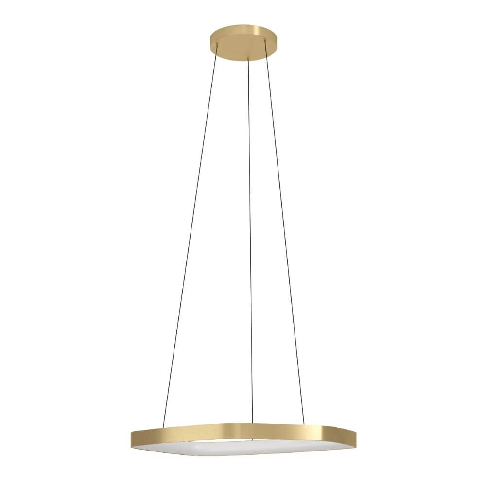 Gouden led hanglamp Vallerosa Ø 58cm