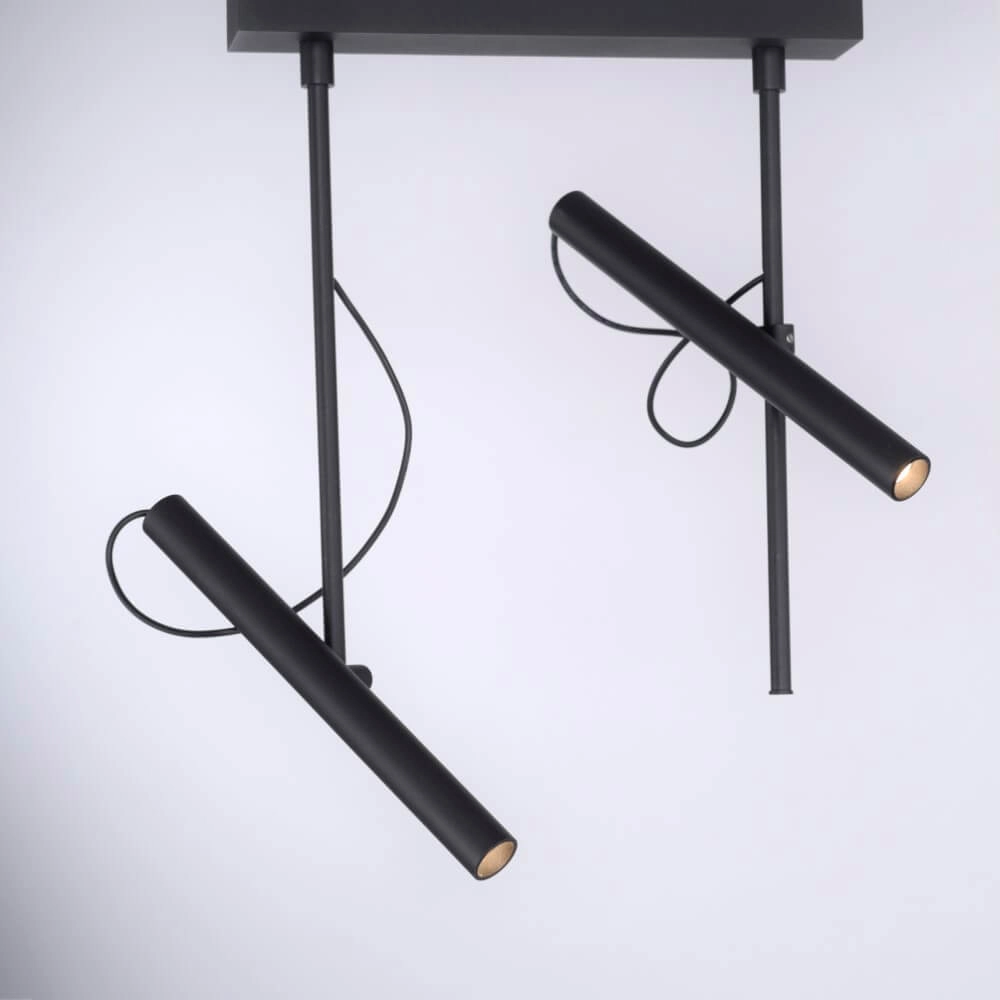 Design plafonlamp Pure Tutua zwart Paul Neuhaus 4012248365533