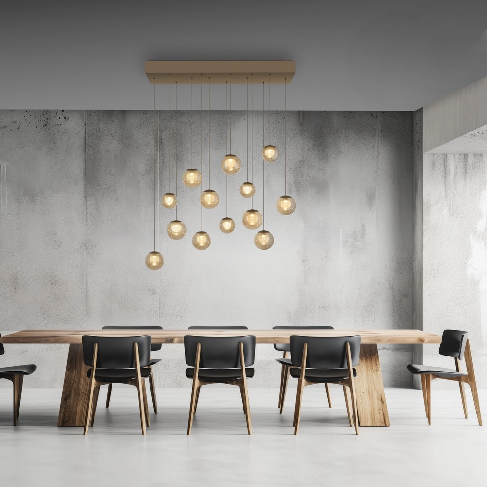 13-lichts hanglamp Pure Popup bronce Paul Neuhaus 4012248398319