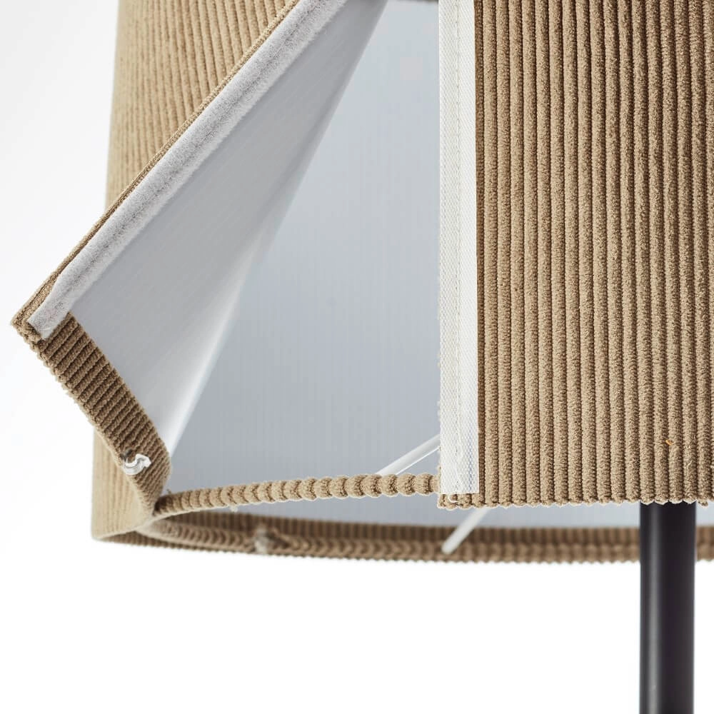 Design vloerlamp Tony grijs Ø 35cm Brilliant 4004353446252