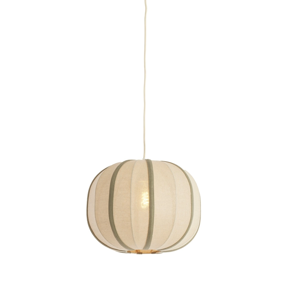 Japandi hanglamp Esmiria Ø 40cm - olijf groen Light & Living 8717807835927