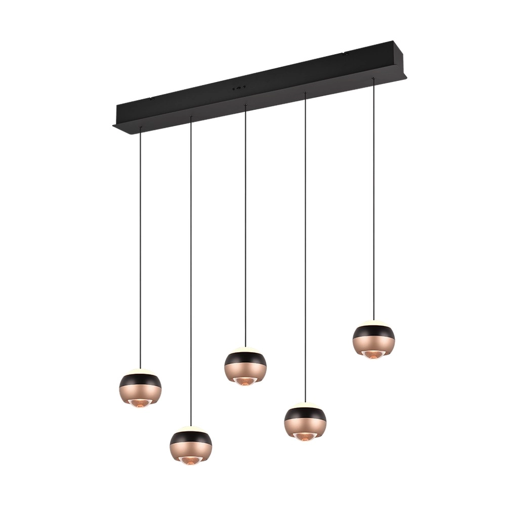 Design hanglamp Orbit 5-lichts recht