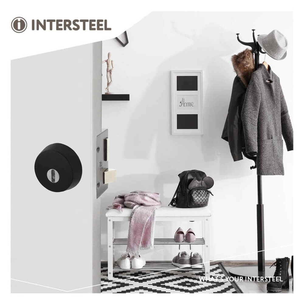 Veiligheidsrozet Salus voor oplegslot met kerntrekbeveiliging zwart Intersteel 8714186506660