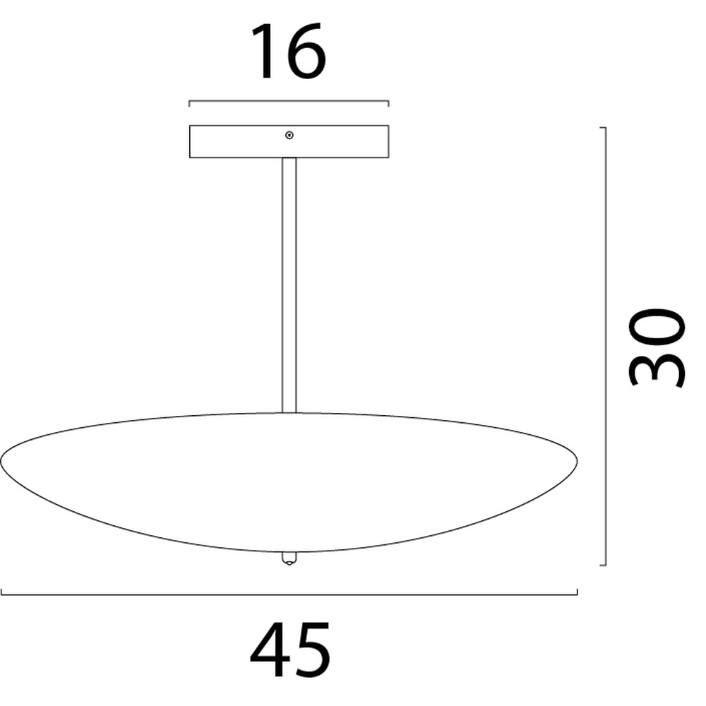 Plafondlamp Scala Ø 45cm zwart met goud Masterlight 8718121337739