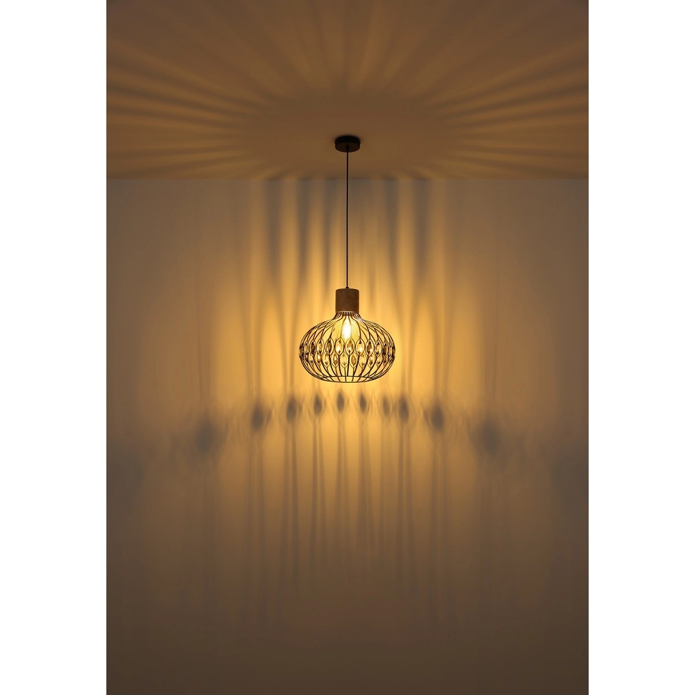 Hanglamp Dorthy landelijk zwart Globo 9007371578061