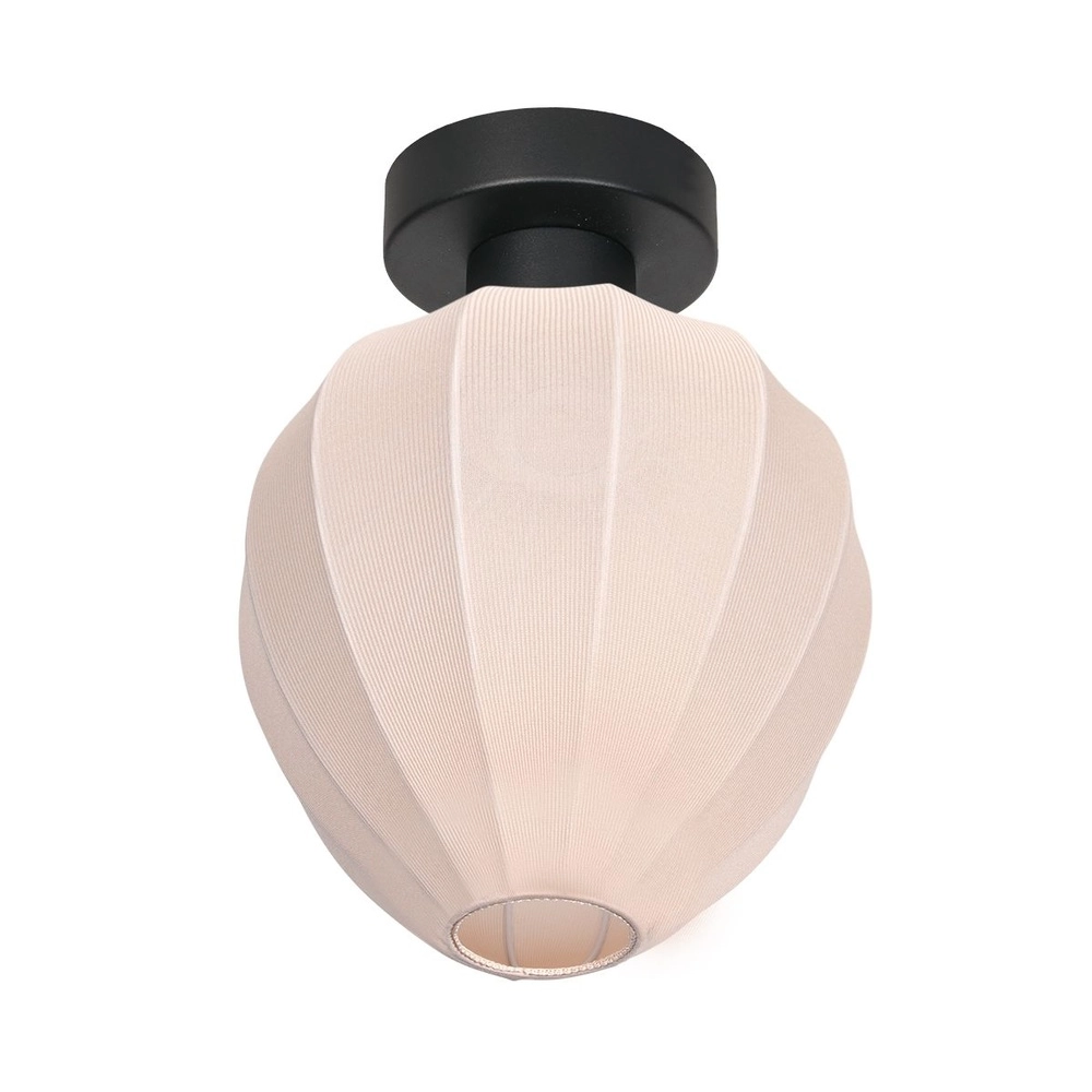 Plafondlamp Bloeba crème kap Ø 25cm