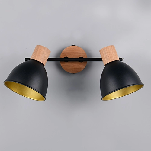 Plafondlamp Delume dubbel zwart Trio 4017807672275