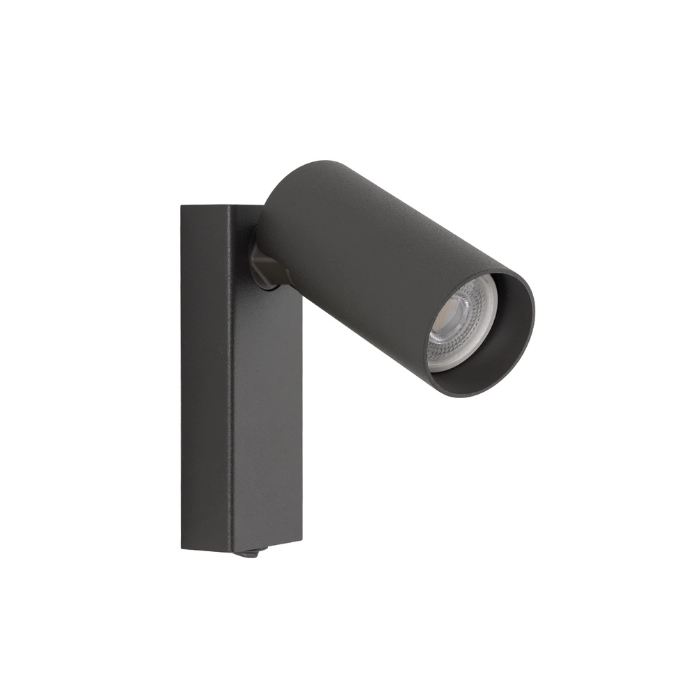 Richtbare spot Fourty met schakelaar - donkergrijs Lyora 5903139117661