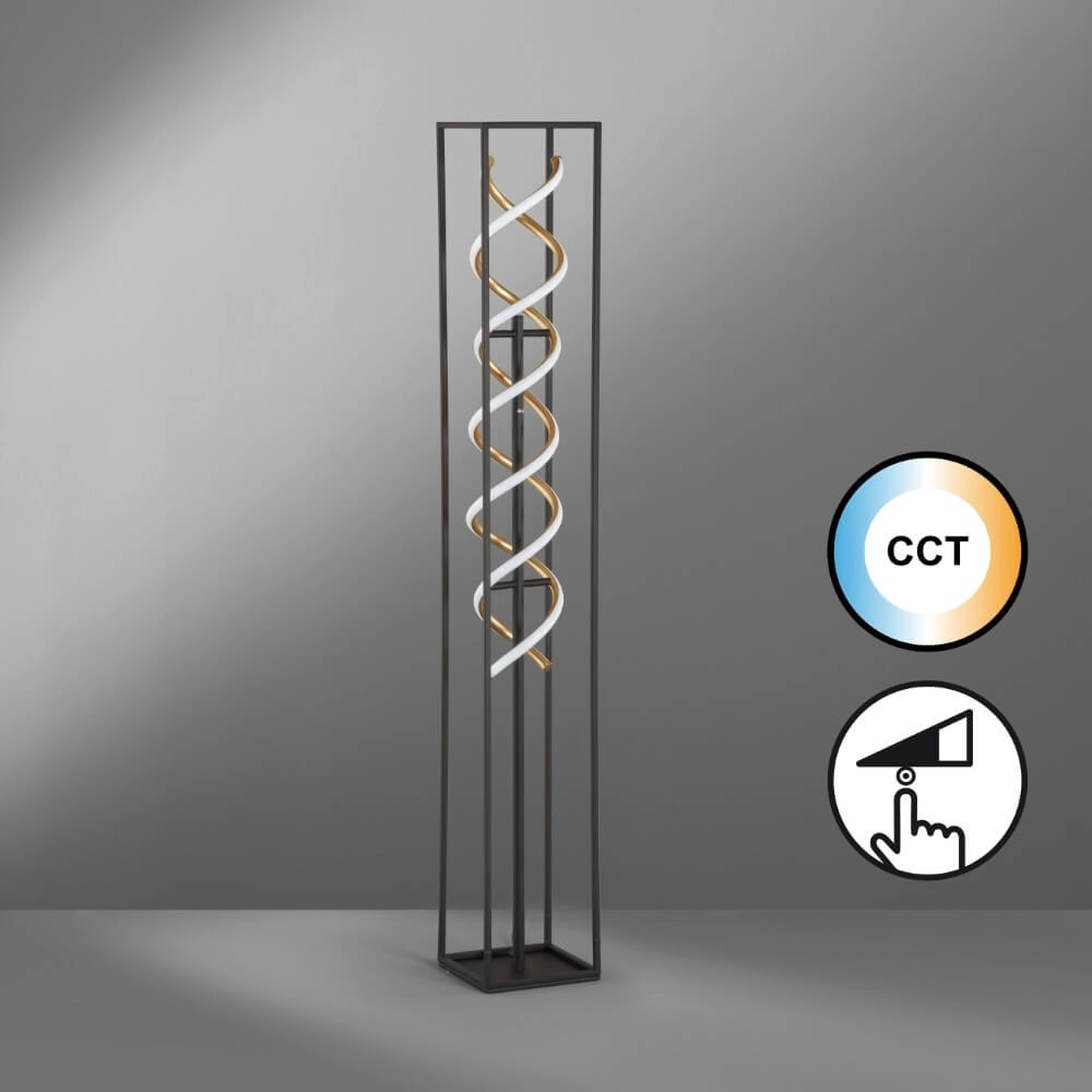 Design vloerlamp Gian zwart led Fischer & Honsel 4003694404952