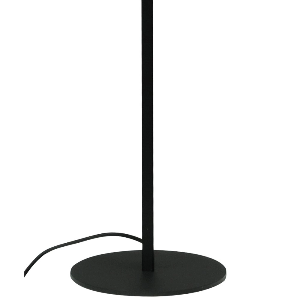 Vloerlamp zwart Quinto Smoke met smoke gestreept glas Masterlight 8718121216485