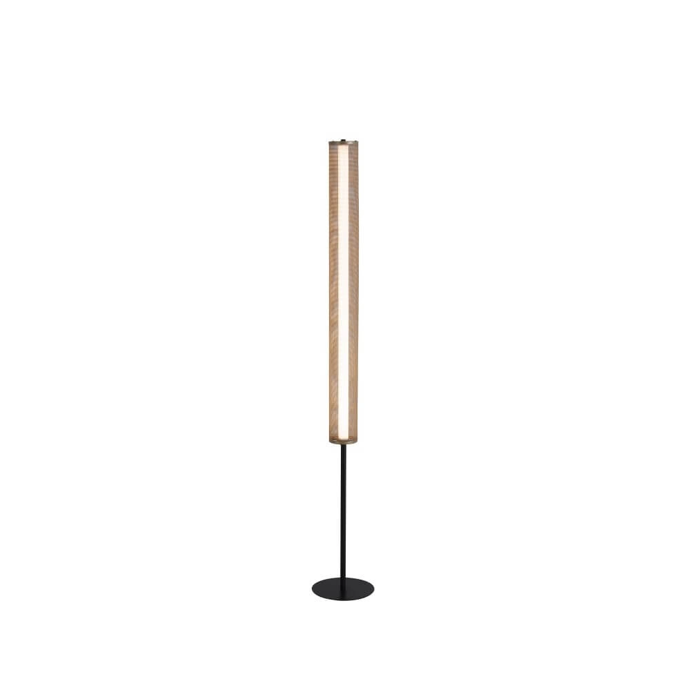 Vloerlamp Thread zwart met goud mesh