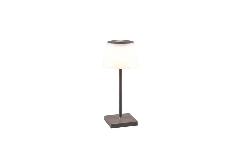 Oplaadbare tafellamp Sanchez antraciet Trio 4017807570595