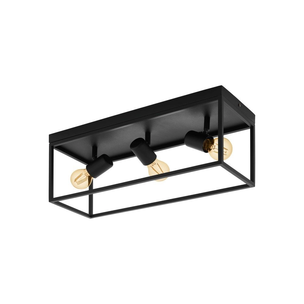 Zwarte plafondlamp Silentina