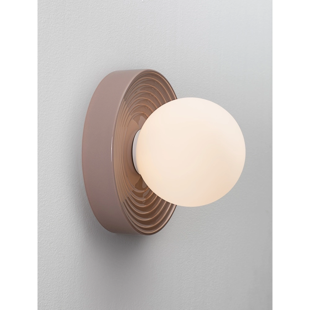 Wandlamp Orbique mokka bruin Ø 22cm Lyora 5212017483874